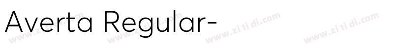 Averta Regular字体转换